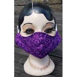 purple fleur mask